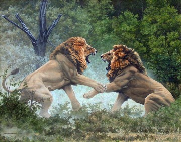  Lion Tableaux - lions de duel